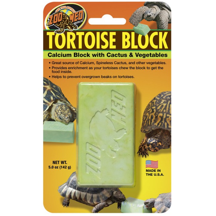 Zoo Med Tortoise Calcium Block - Gesunde Schnabelpflege und Kalziumzufuhr-142 g